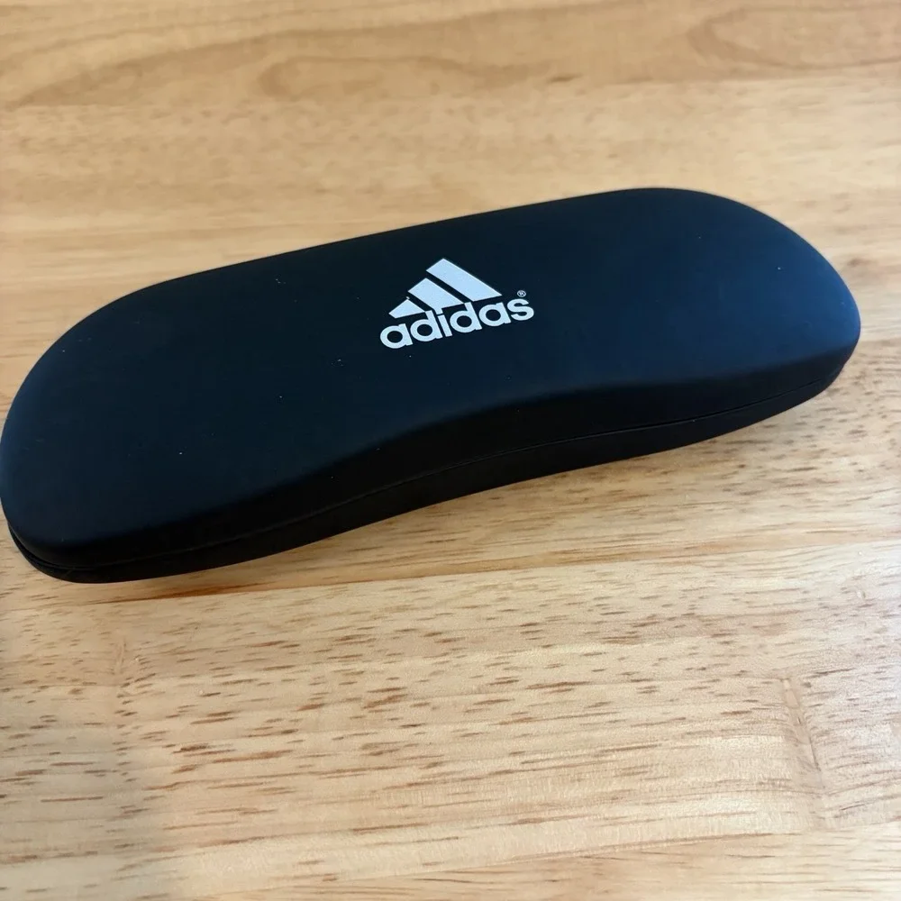 ADIDAS Eyeglasses Sunglasses Hard Case Black Clamshell Black Felt Glasses Case
